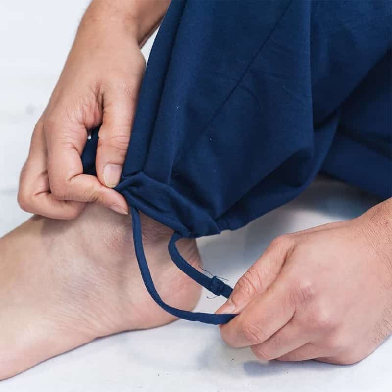 Yogabroek Comfort Bio Katoen Man Navy M-L