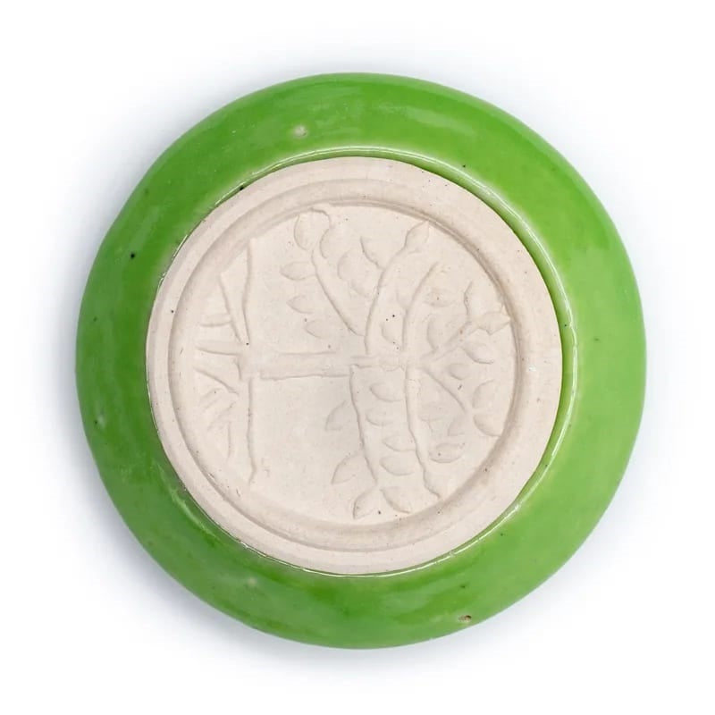 Geursteen Bloem des Levens met Donkergroene Basis (7,5 cm)