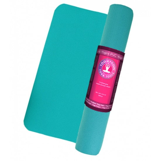 Yogi & Yogini Yogamat PVC Turquoise 5 mm – 183 x 61 cm