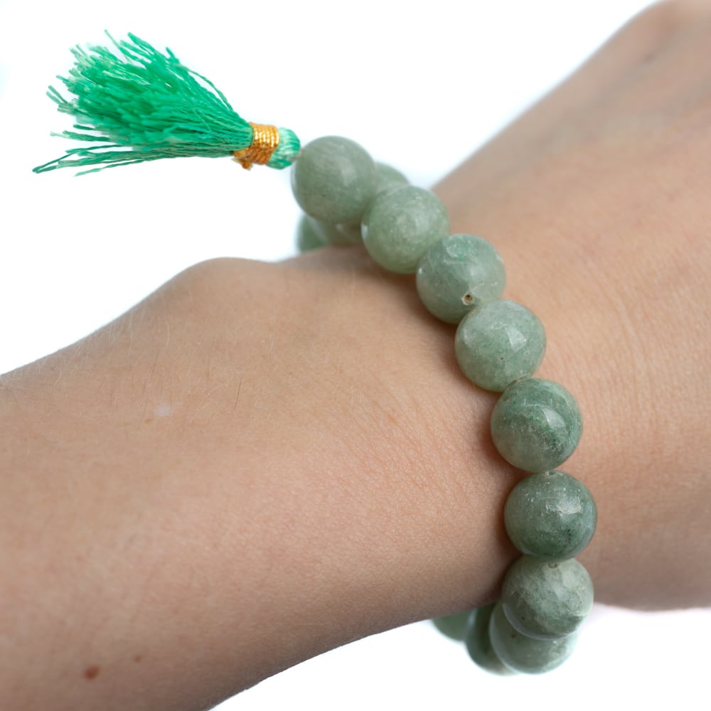 Edelsteen Armband Groene Aventurijn ‘Power Beads’ – 10 mm