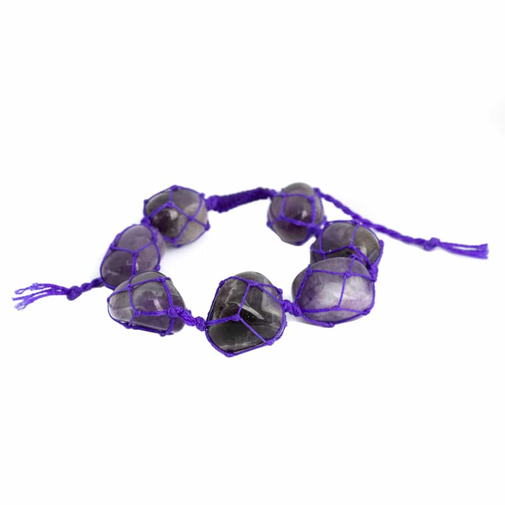 Edelsteen Armband Amethist Trommelstenen