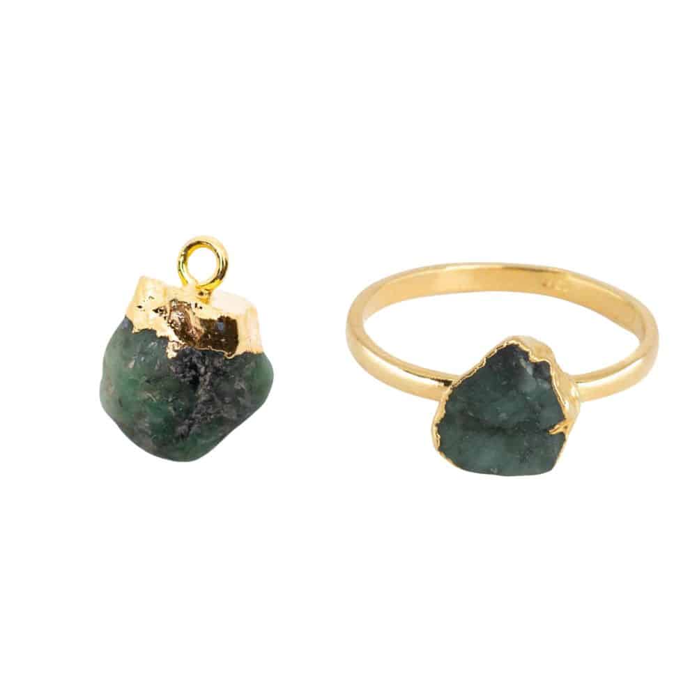 Geboortesteen Sieraden Set April (Goudkleurig) – Bundel