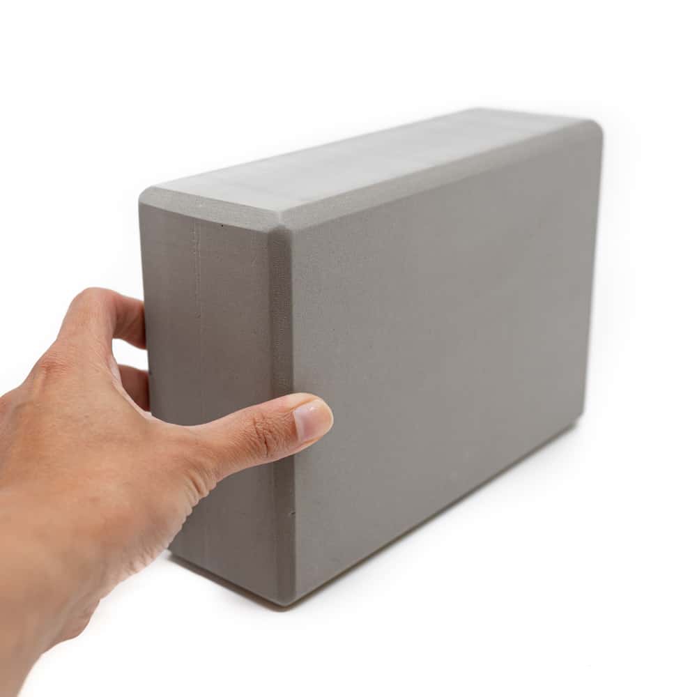 Spiru Yoga Blok EVA-Schuim Grijs Rechthoekig – 22 x 15 x 7.5 cm