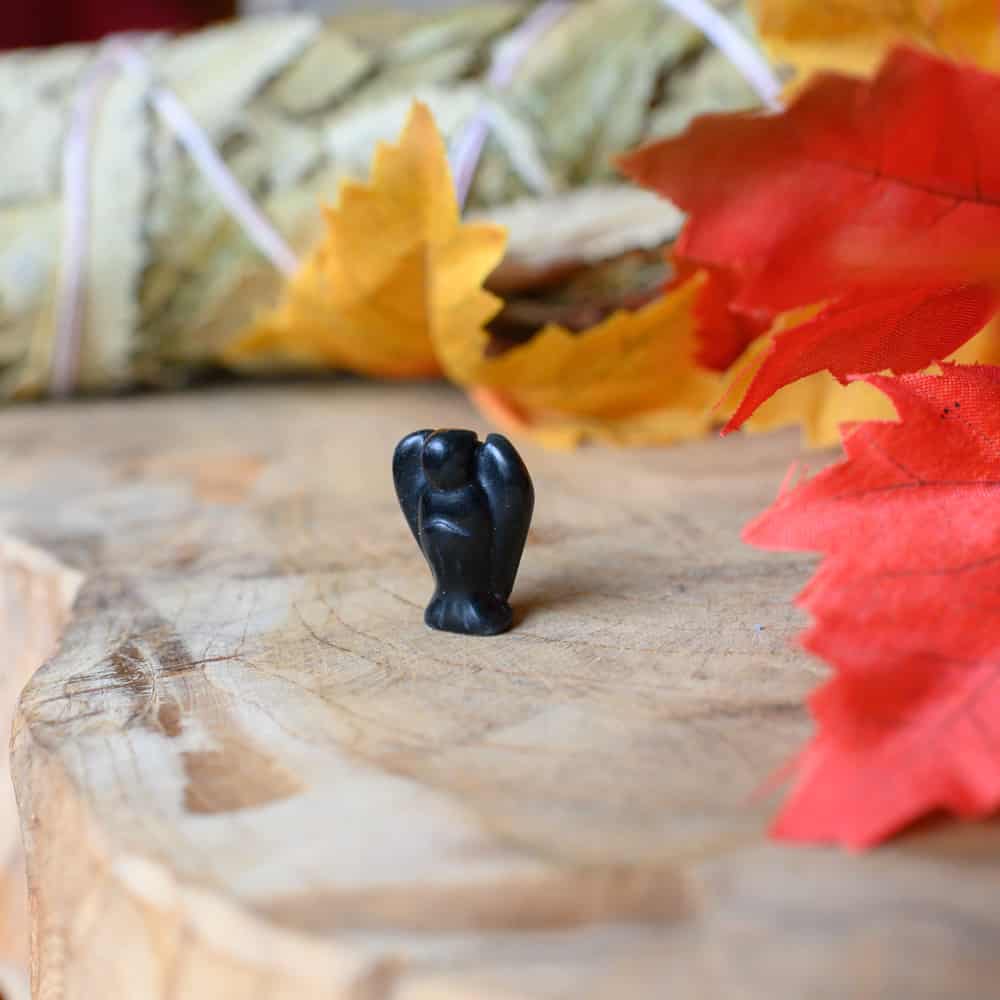 Edelsteen Engel Obsidiaan (20 mm)