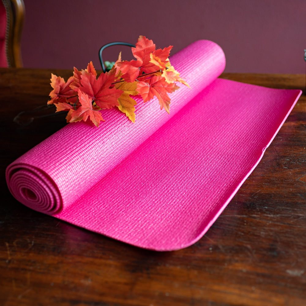 PVC Yogamat Roze 4 mm –  183 x 61 cm