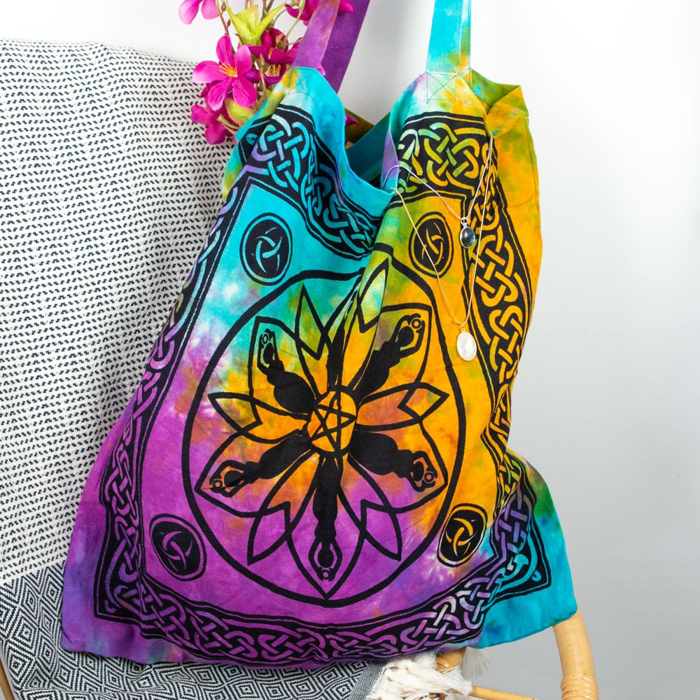 Tote Bag Katoen – Lotus met Dansers (45 cm)