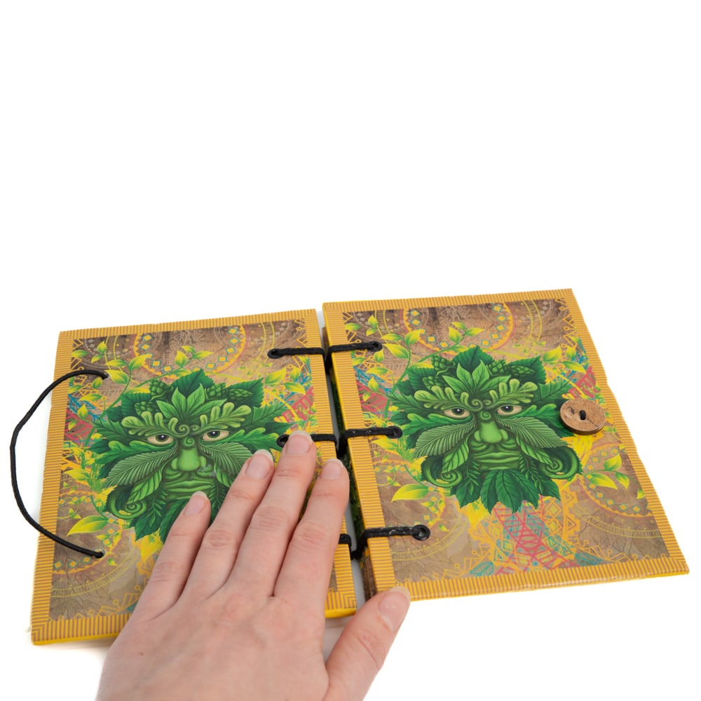 Spiritueel Notitieboekje De Groene Man Keltisch (18 x 13 cm) – Handgemaakt