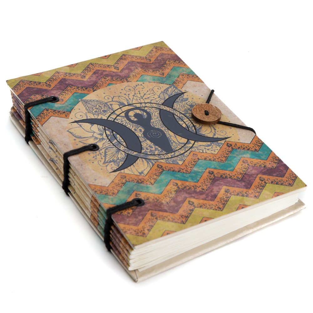 Spiritueel Notitieboekje Godin (18 x 13 cm) – Handgemaakt