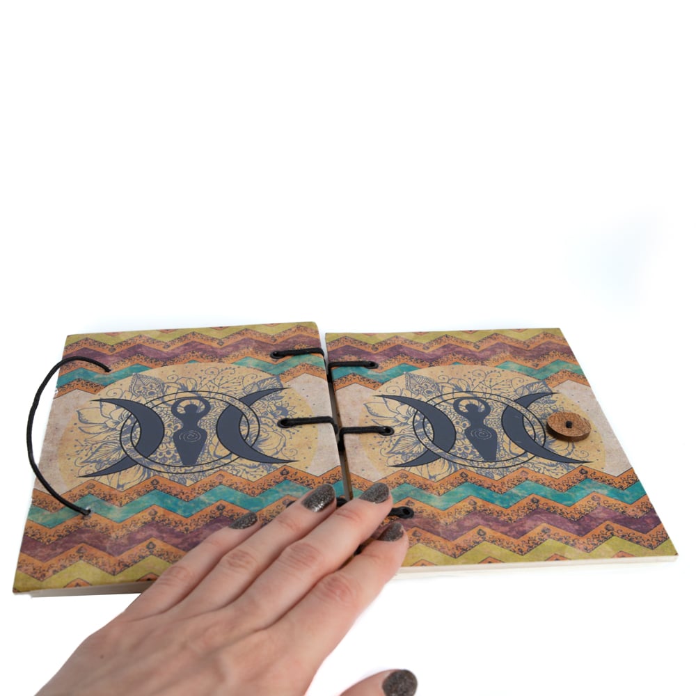 Spiritueel Notitieboekje Godin (18 x 13 cm) – Handgemaakt