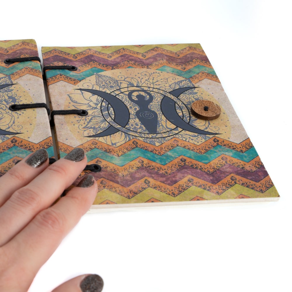 Spiritueel Notitieboekje Godin (18 x 13 cm) – Handgemaakt