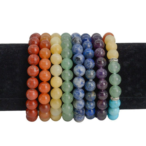 7 Chakra Armbanden Set (met 8 Armbanden)