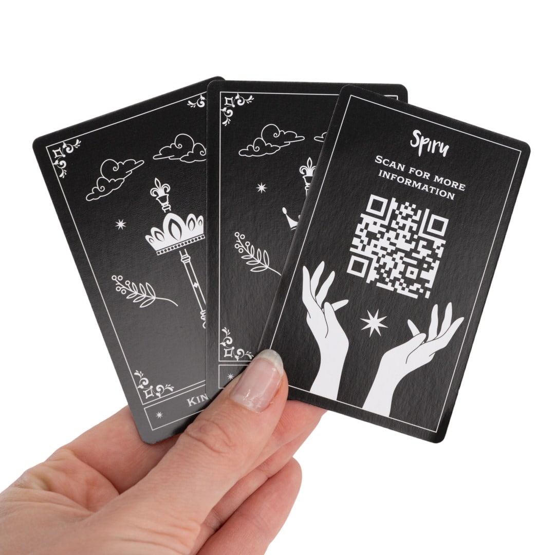 Spiru Tarotkaart Deck – 78 Tarotkaarten inclusief Doosje – Zwart