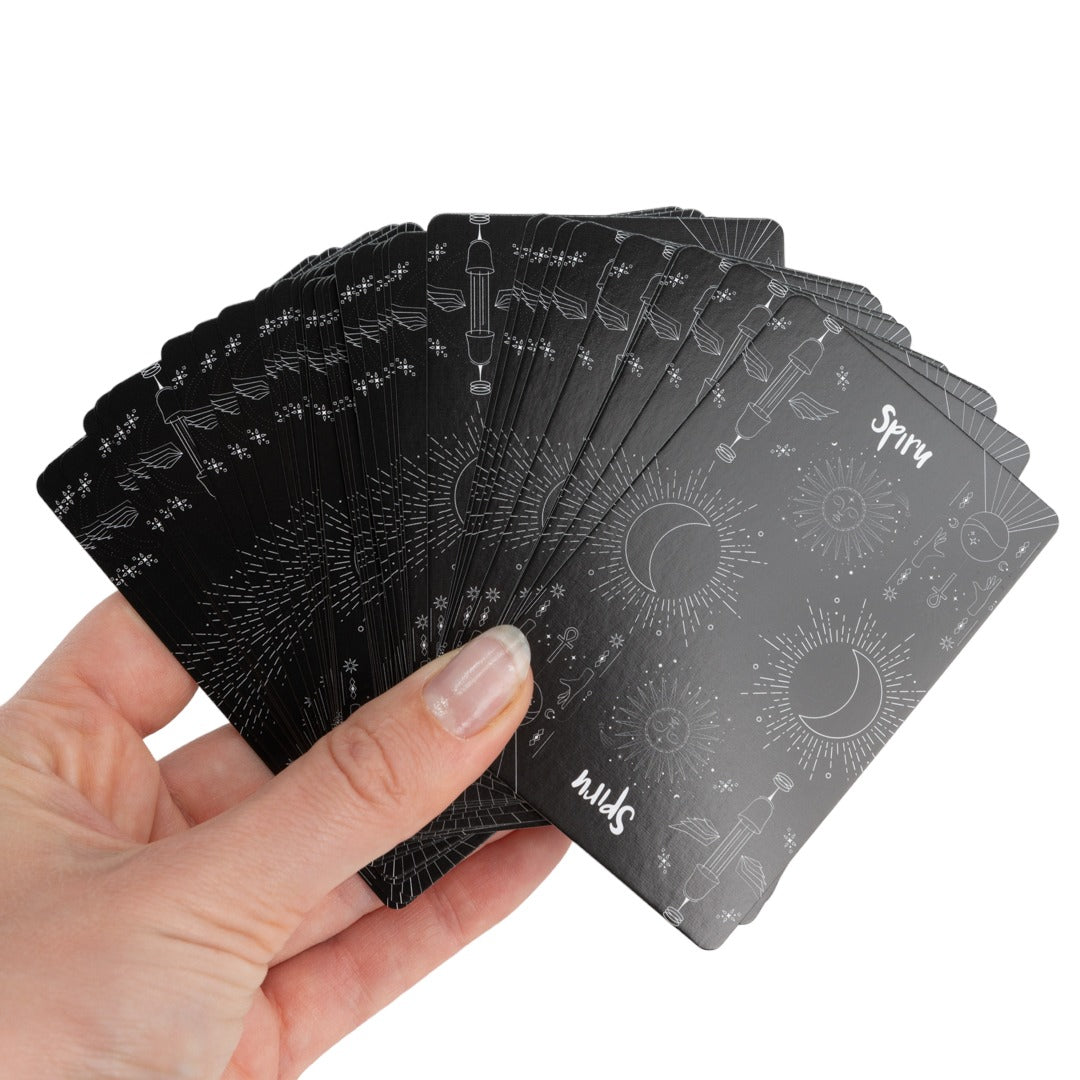 Spiru Tarotkaart Deck – 78 Tarotkaarten inclusief Doosje – Zwart