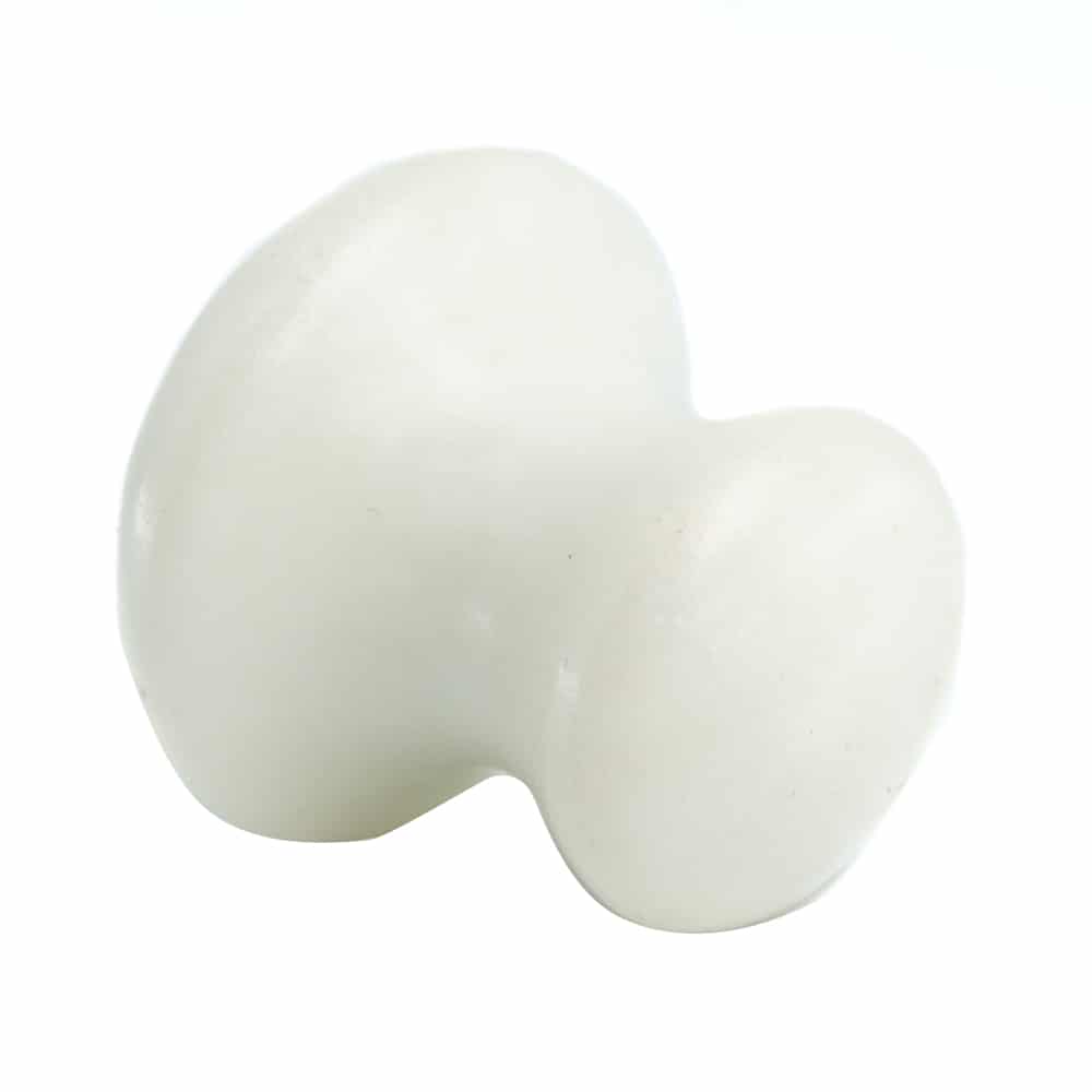 Edelstenen Guasha Massagehulp Witte Jade Paddenstoel