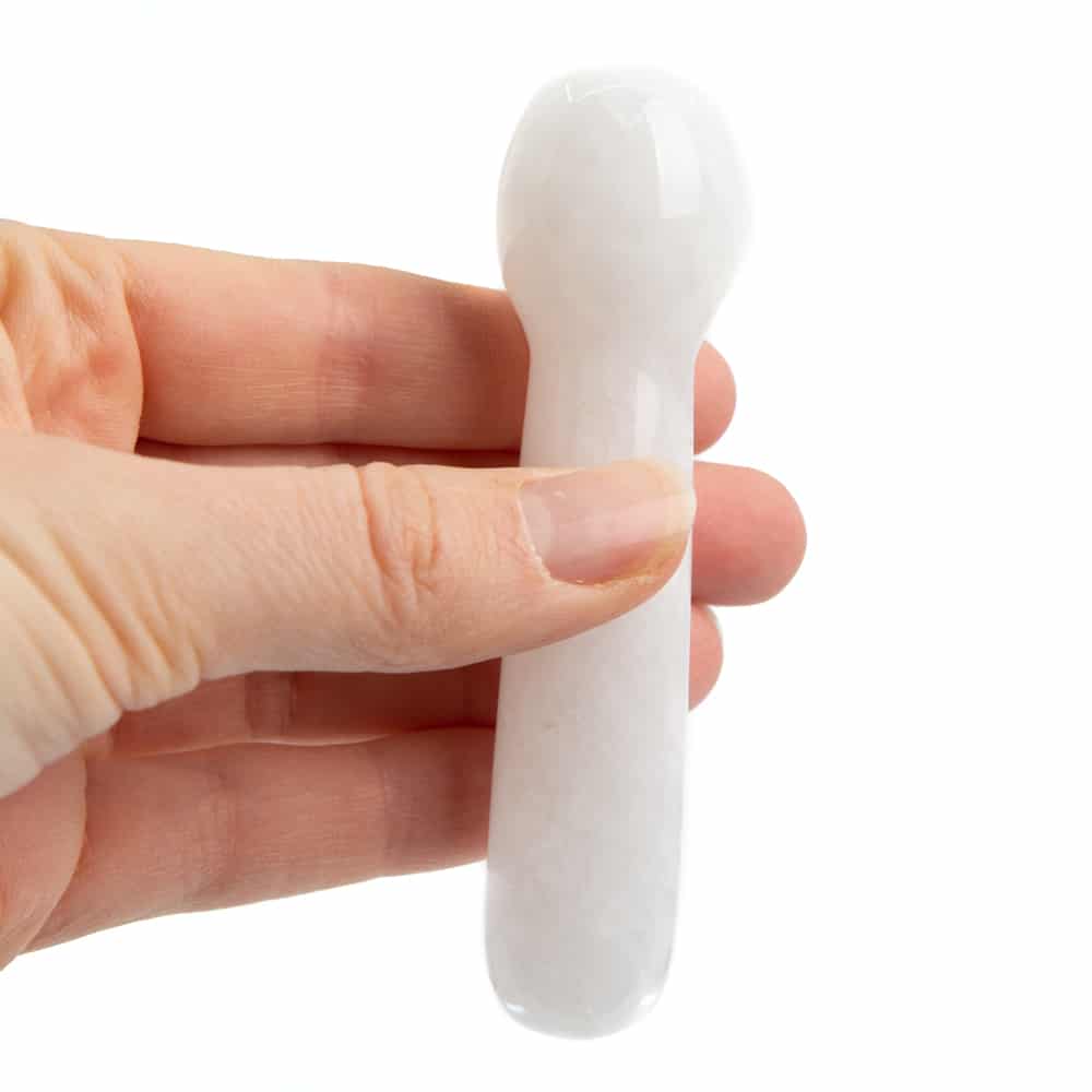 Jade Yoni Stick Bol Wit – 10 cm