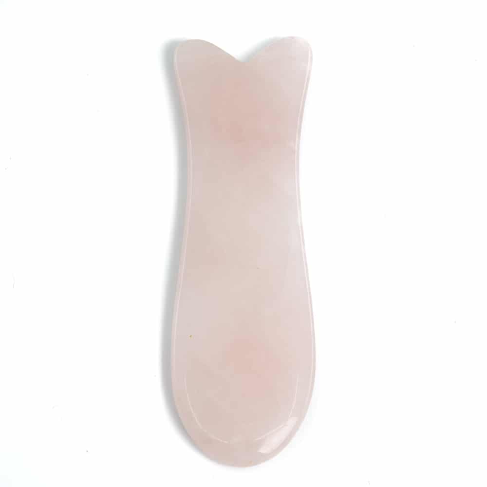 Guasha Schraper Rozenkwarts Vis – 95 mm