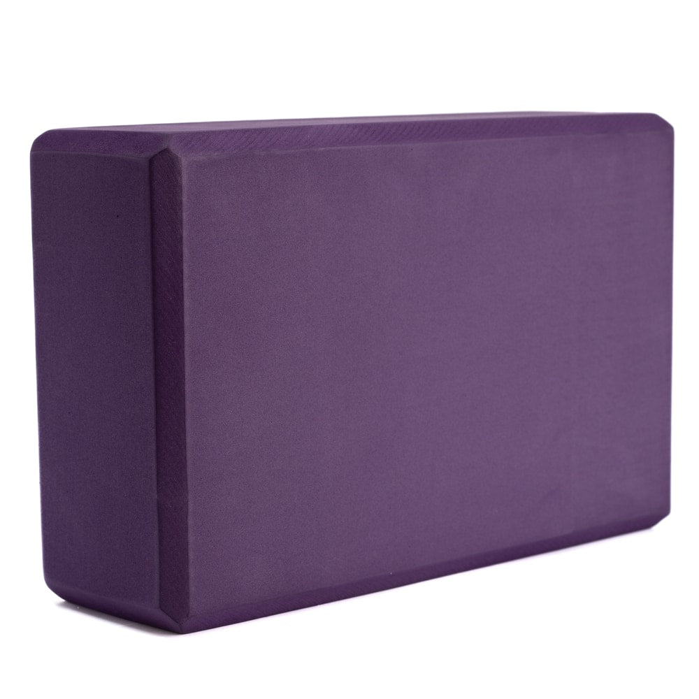 Spiru Yoga Blok EVA-Schuim Paars Rechthoekig – 22 x 15 x 7.5 cm