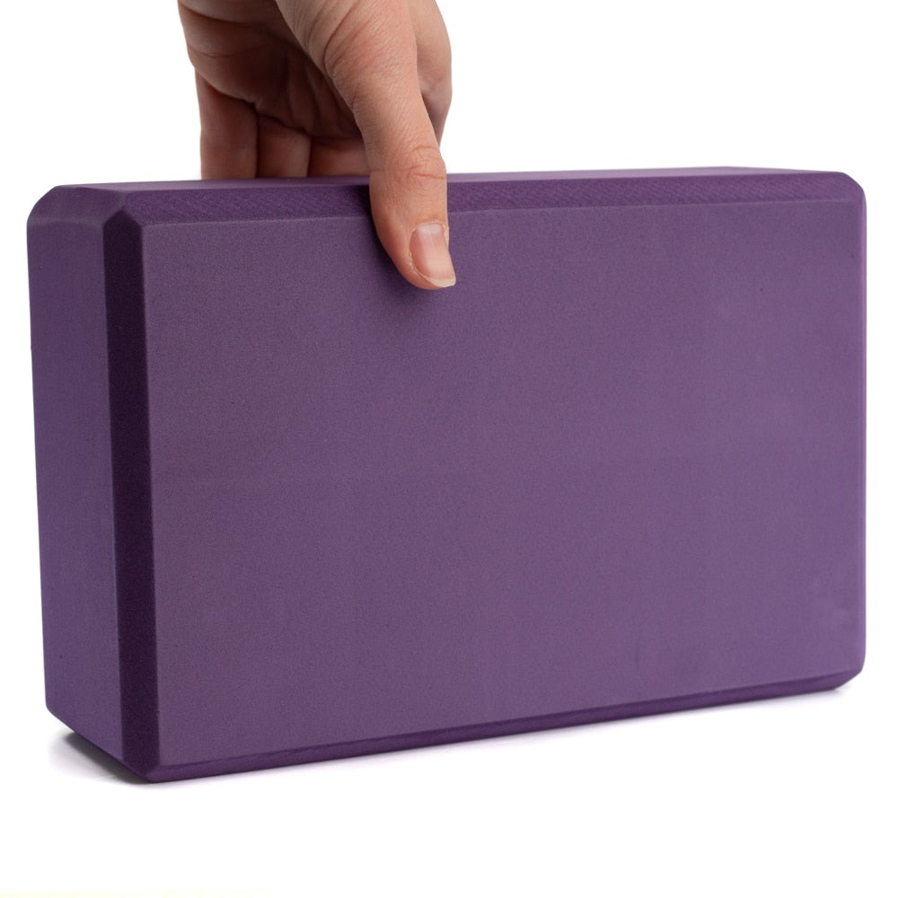 Spiru Yoga Blok EVA-Schuim Paars Rechthoekig – 22 x 15 x 7.5 cm