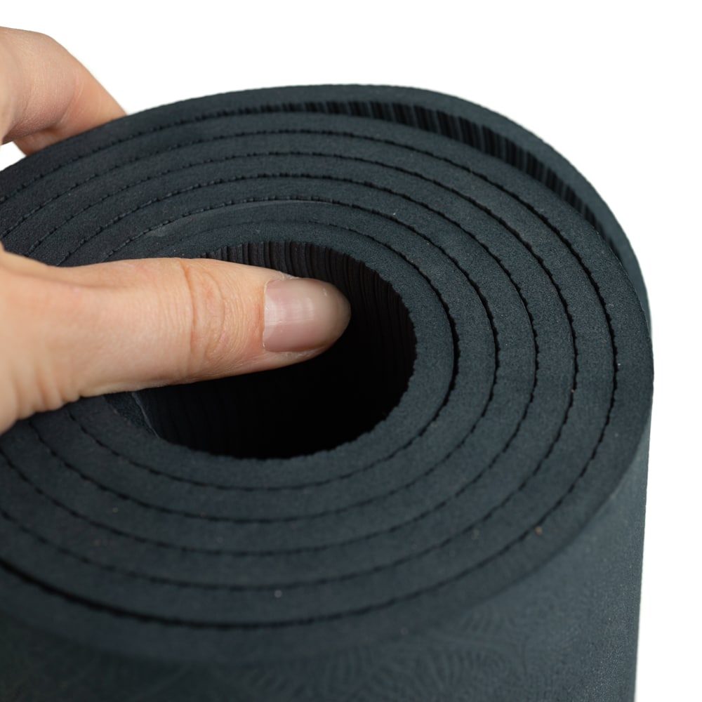 Spiru TPE Yogamat Antraciet- Extra Dik – 6 mm – 183 x 61 cm