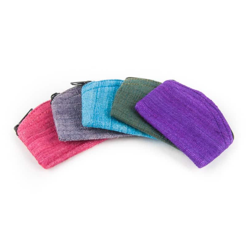 Tasje Ruwe Zijde Met Rits (Assorti kleuren)
