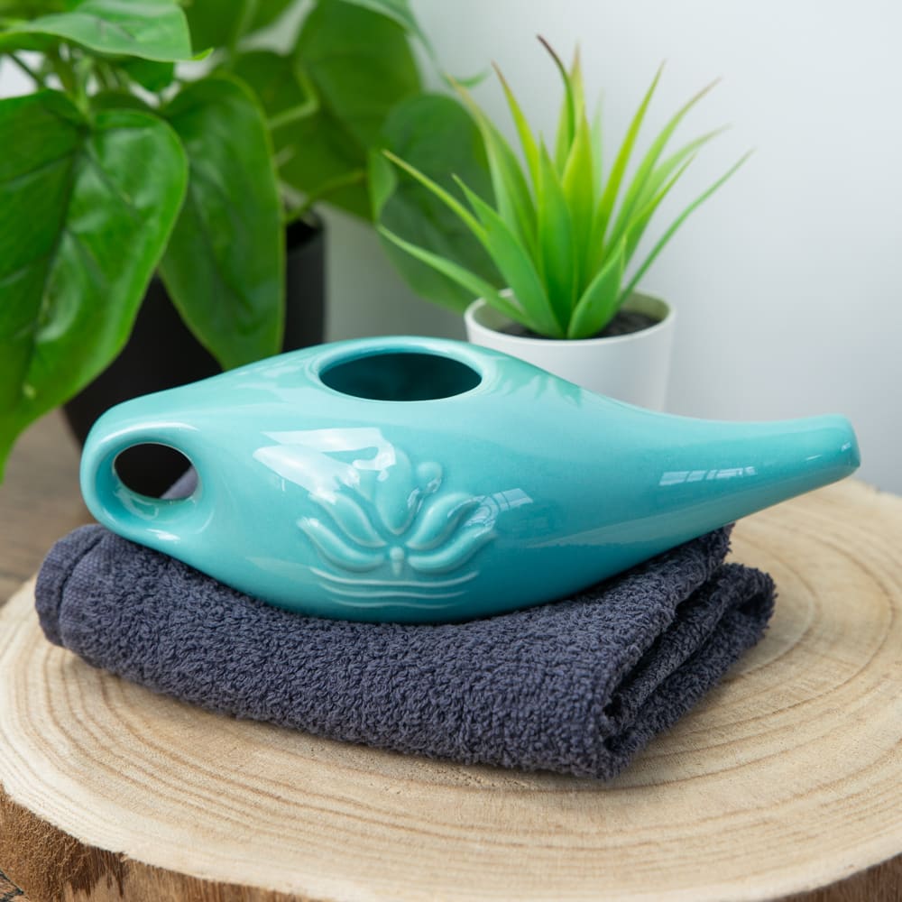 Neti Pot Keramiek – Azuurblauw – 250 ml