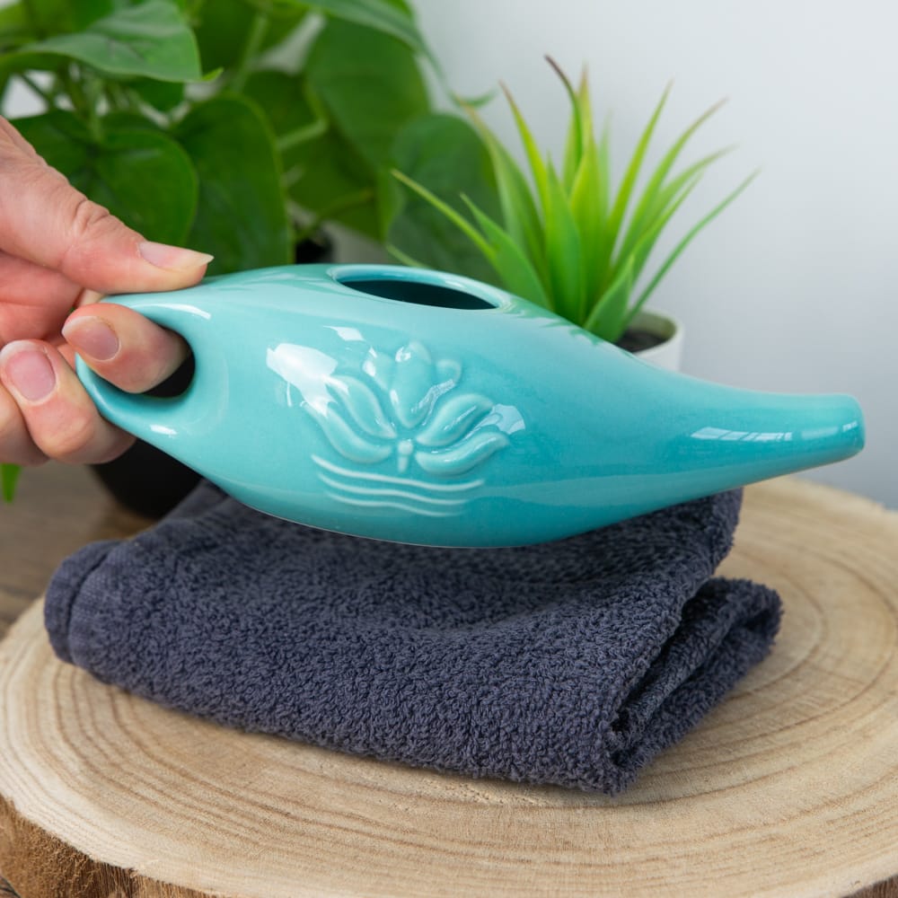 Neti Pot Keramiek – Azuurblauw – 250 ml