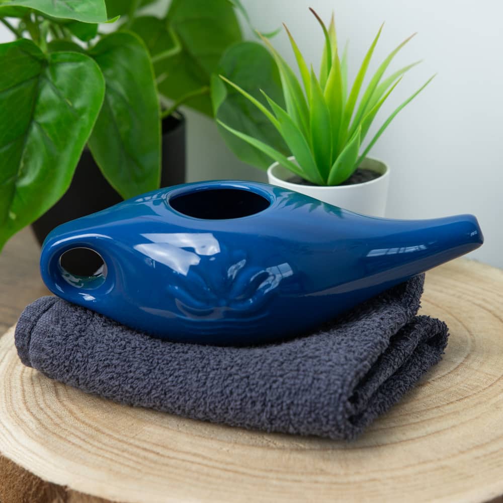 Neti Pot Keramiek – Donker Blauw – 250 ml