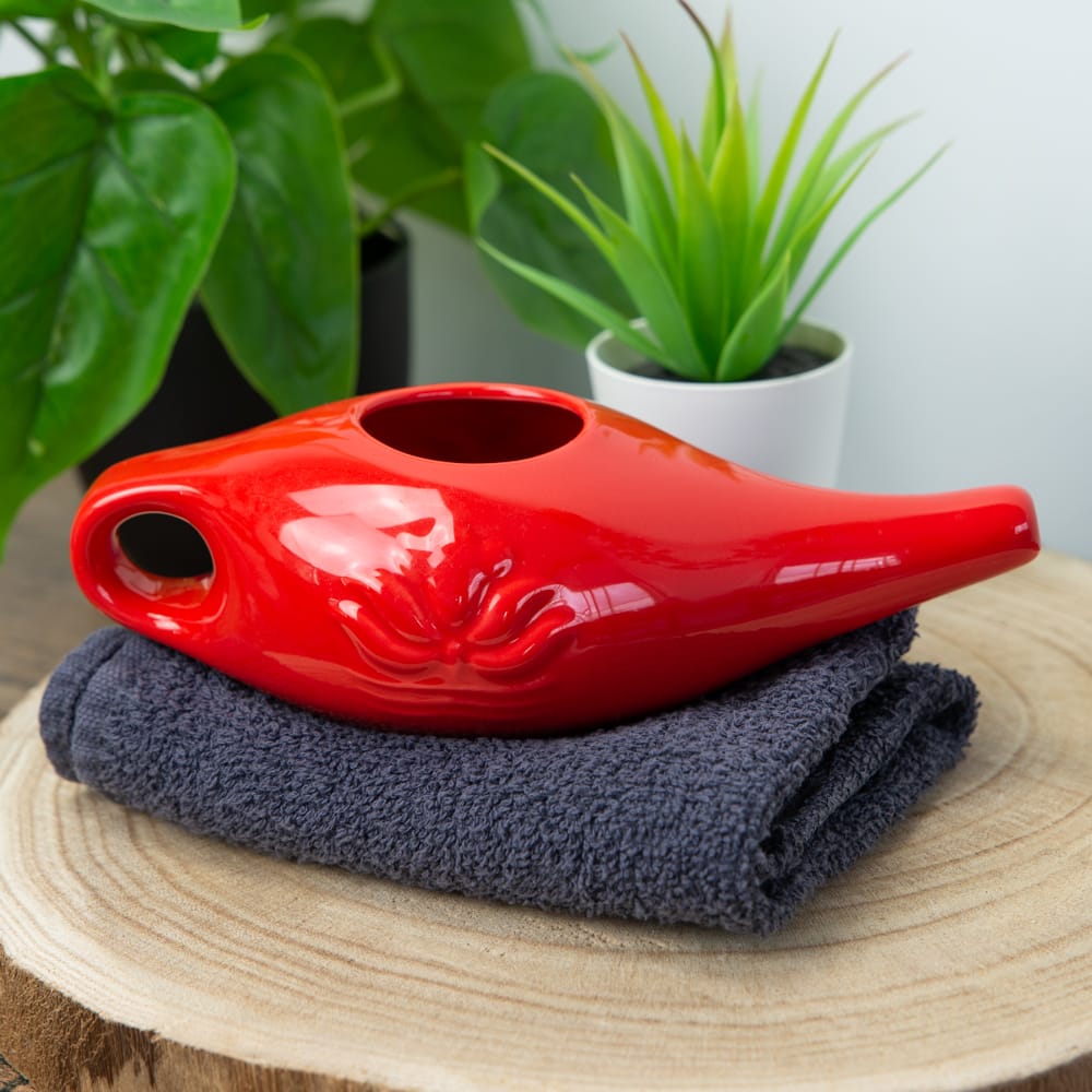 Neti Pot Keramiek – Rood – 250 ml