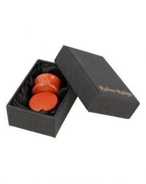 Plug Oorpiercing Jaspis Rood – 20 mm (Set van 2)