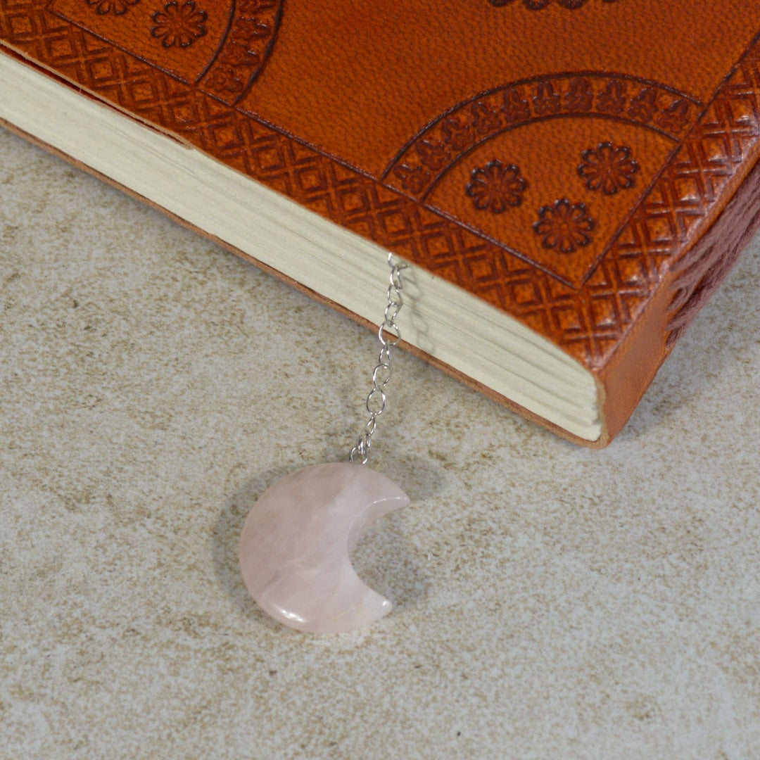 Edelsteen Boekenlegger Maan – Rozenkwarts