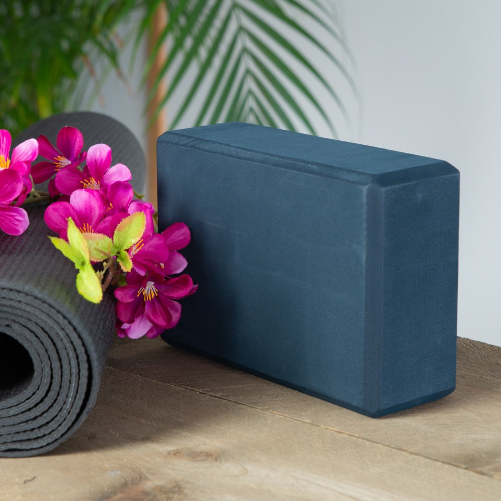 Spiru Yoga Blok EVA-Schuim Donkerblauw Rechthoekig – 22 x 15 x 7.5 cm