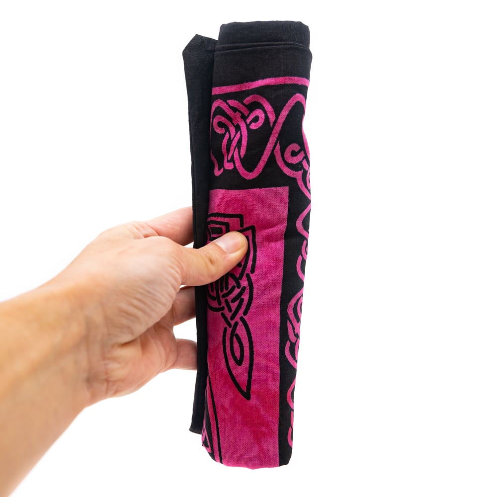 Tote Bag Katoen – Roze/ Zwart (45 cm)