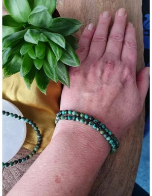 Edelsteen Armband Turkoois – 4 mm