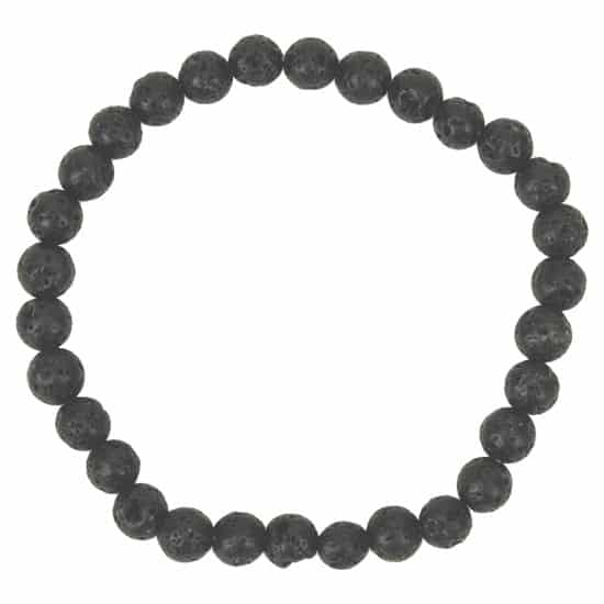 Edelsteen Armband Lavasteen Zwart
