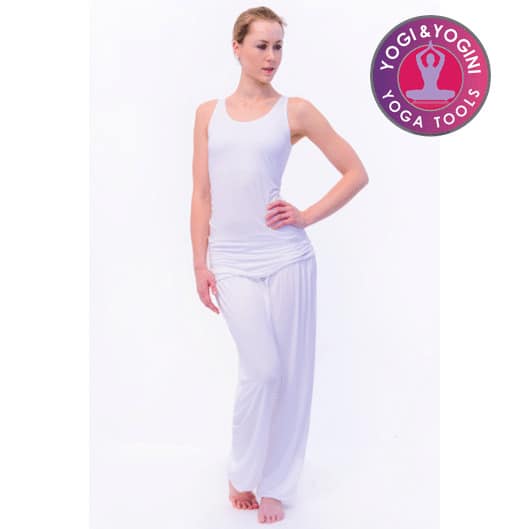 Yogabroek Comfort Flow Wit M-L