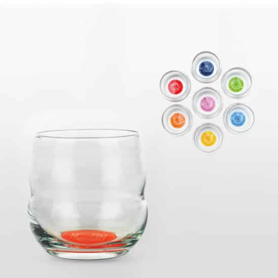 Chakra Drinkglazen (Set van 7 chakra Drinkglazen – met Chakrasymbool en Tekst)
